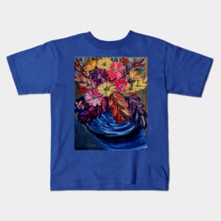 Beautiful abstract bouquet of flowers Kids T-Shirt